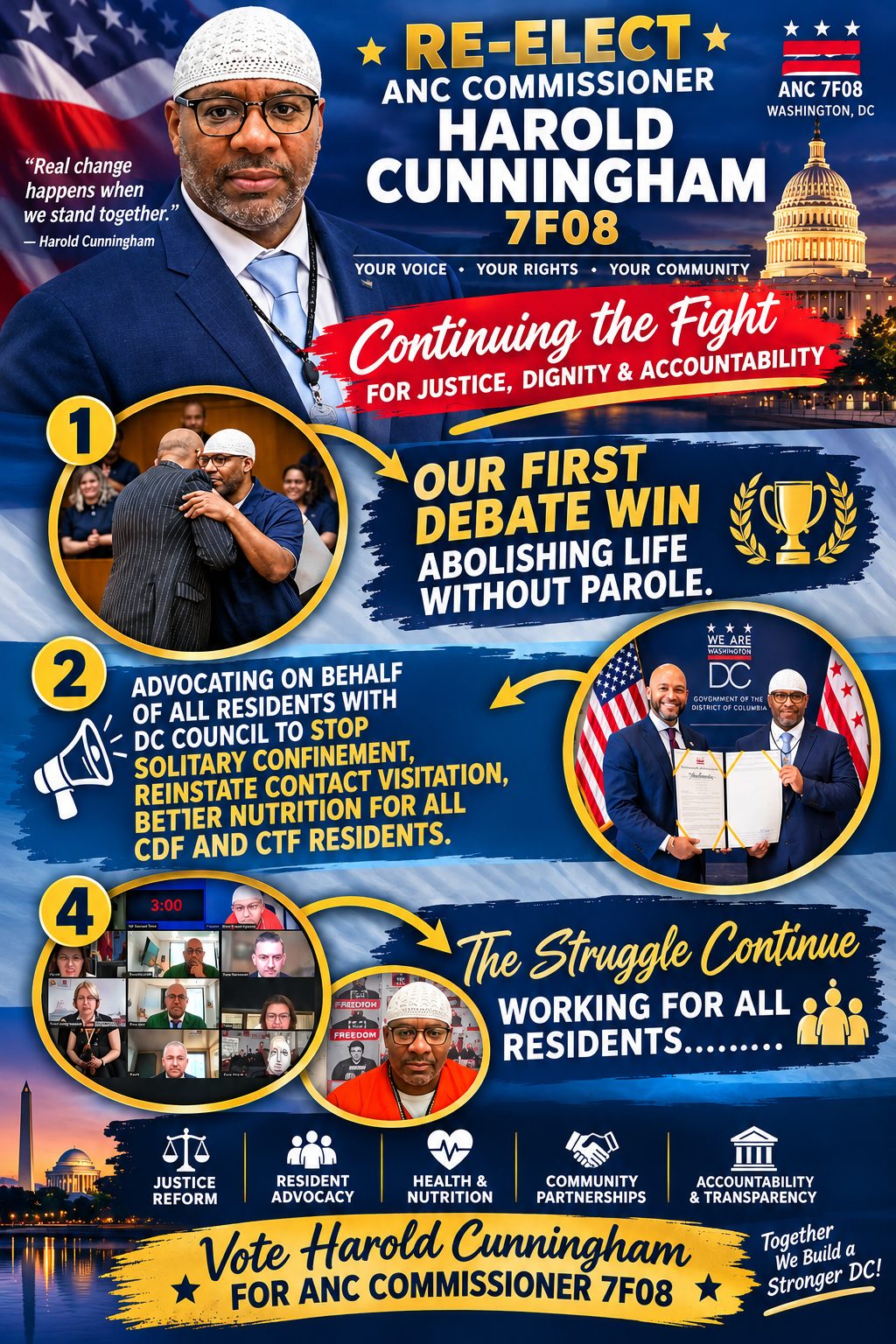 Re-elect Harold Cunningham for ANC Commissioner 7F08